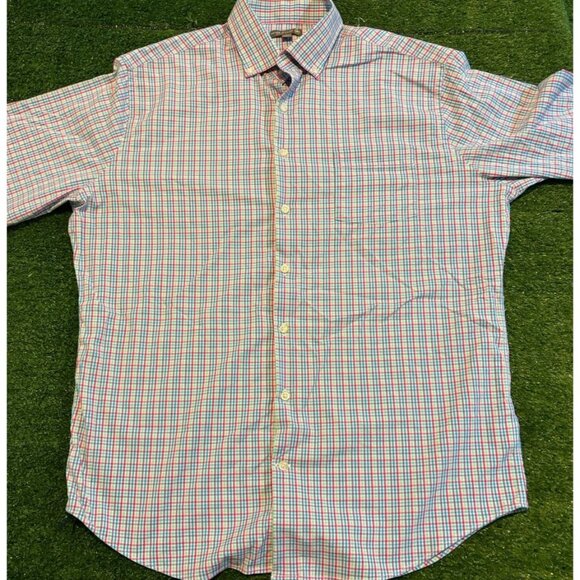 Peter Millar shirt mens large pink purple summer comfort long sleeve nylon 37 - Picture 3 of 13